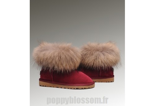 Flexible Ugg-192 Mini fourrure de renard bottes rouges?